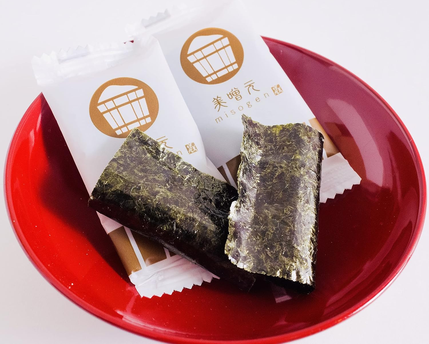 海苔巻様　　3点セット MISO CHEESE NORI ROLL（八丁味噌チーズ海苔巻き） 16個袋｜おみそ汁を